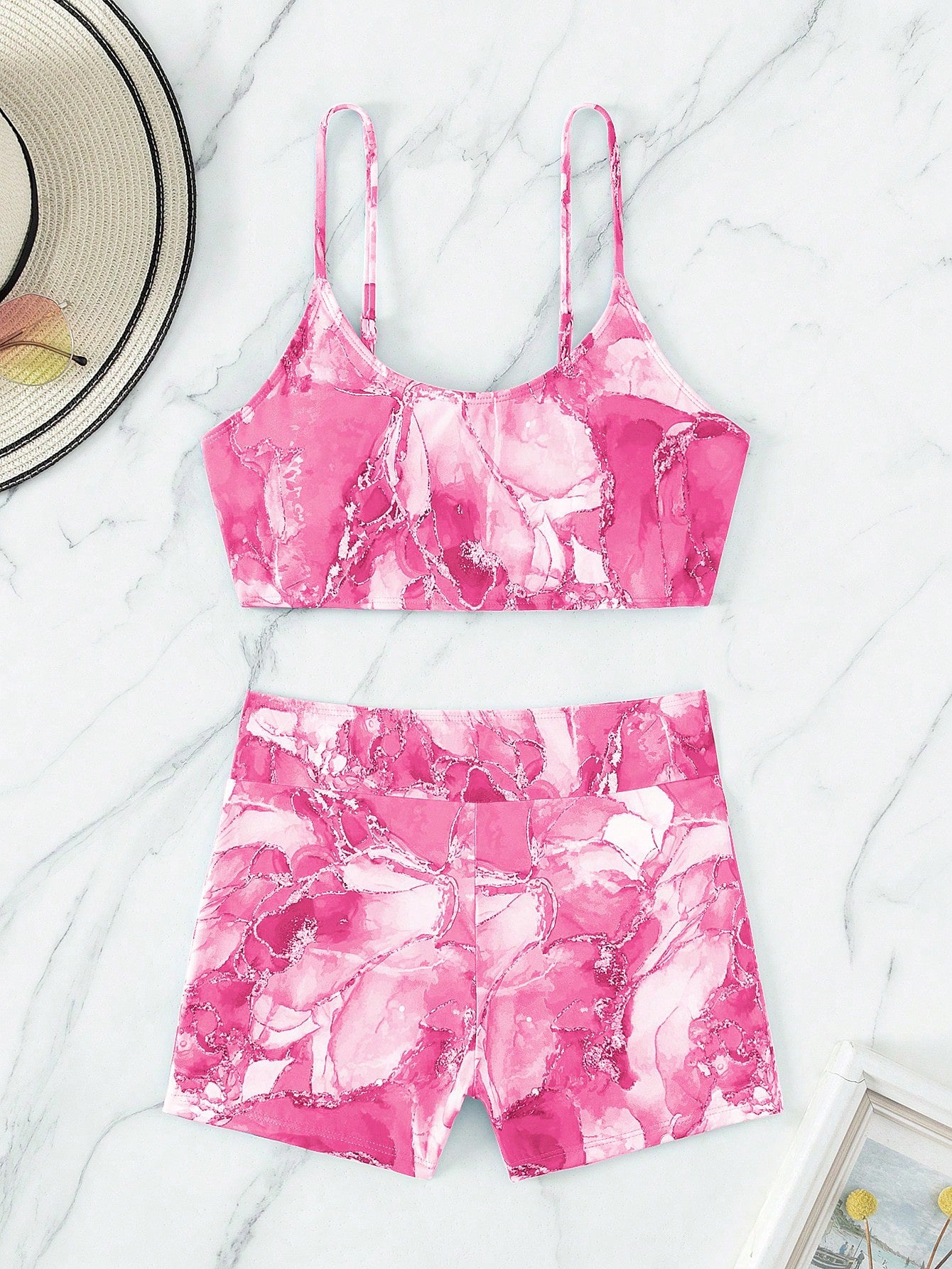 Tie Dyed Split Printed Bikini
