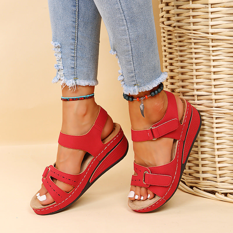 Velcro Wedge Sandals