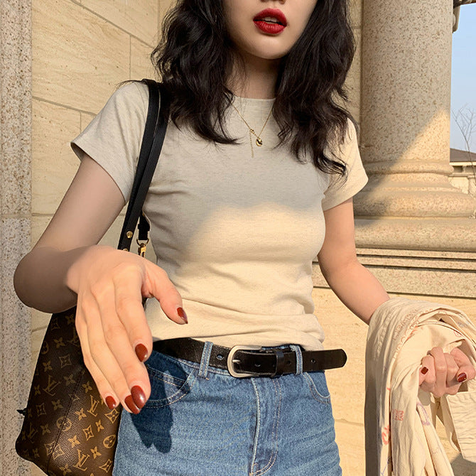 Basic Cotton Short Sleeve T-shirt