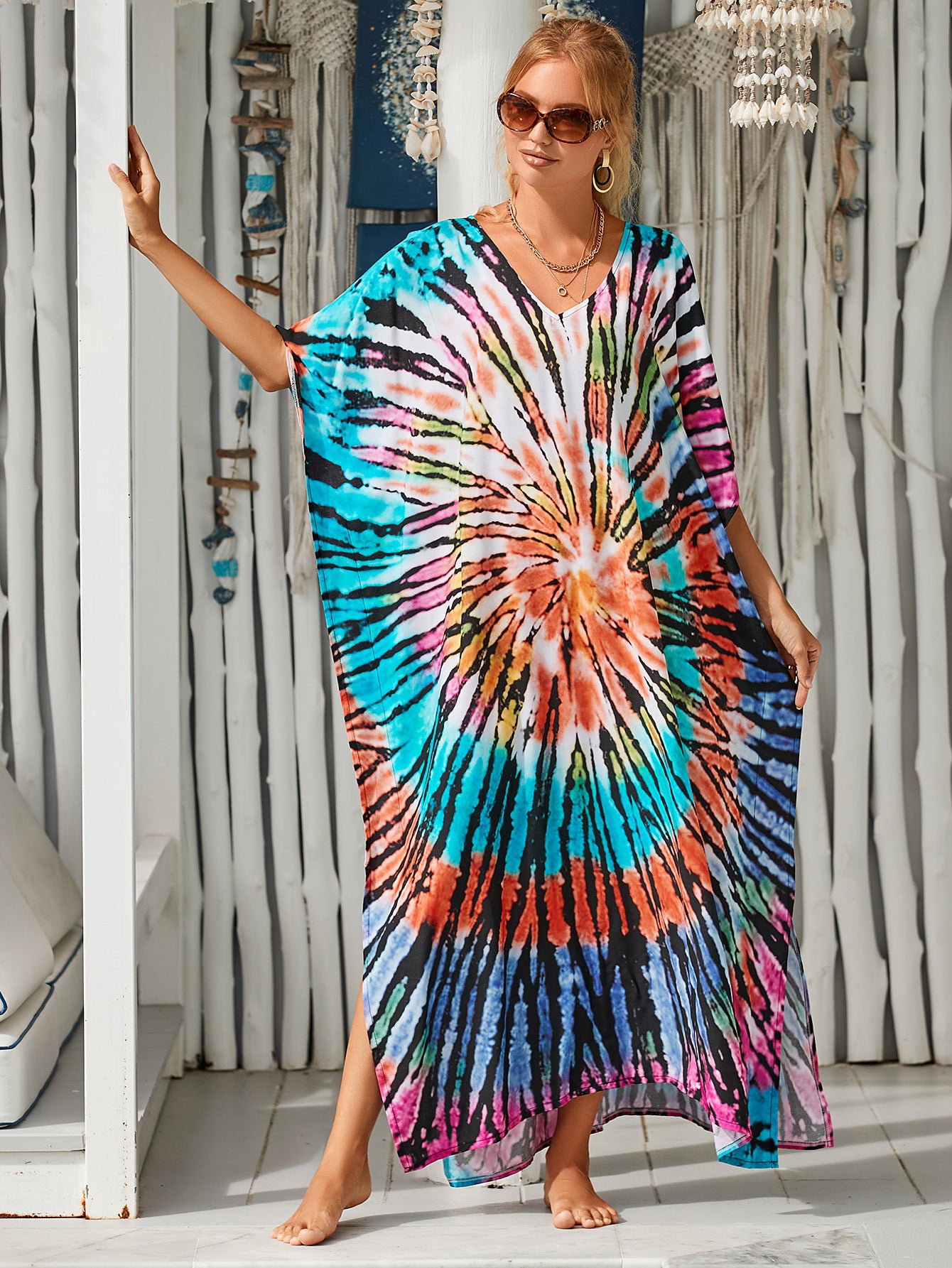 Printed Casual Dress Coverup