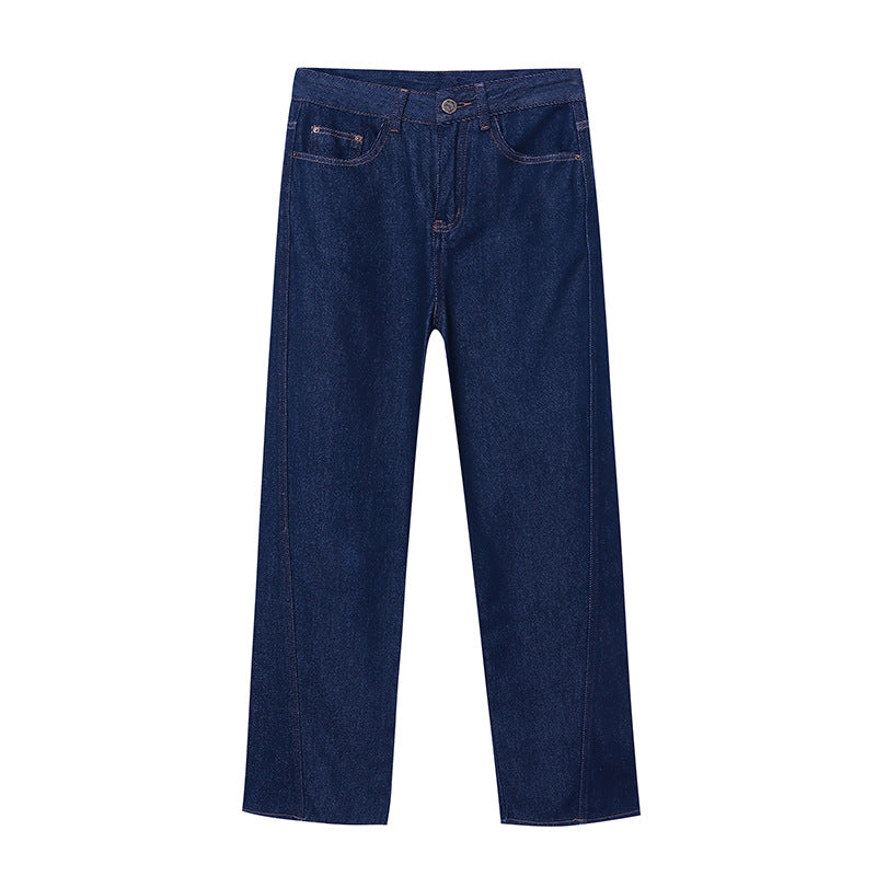 Midline Straight Wide Leg Jeans