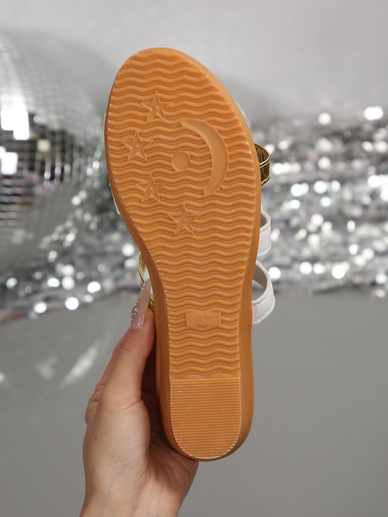 Open Toe Beach Mini Wedge