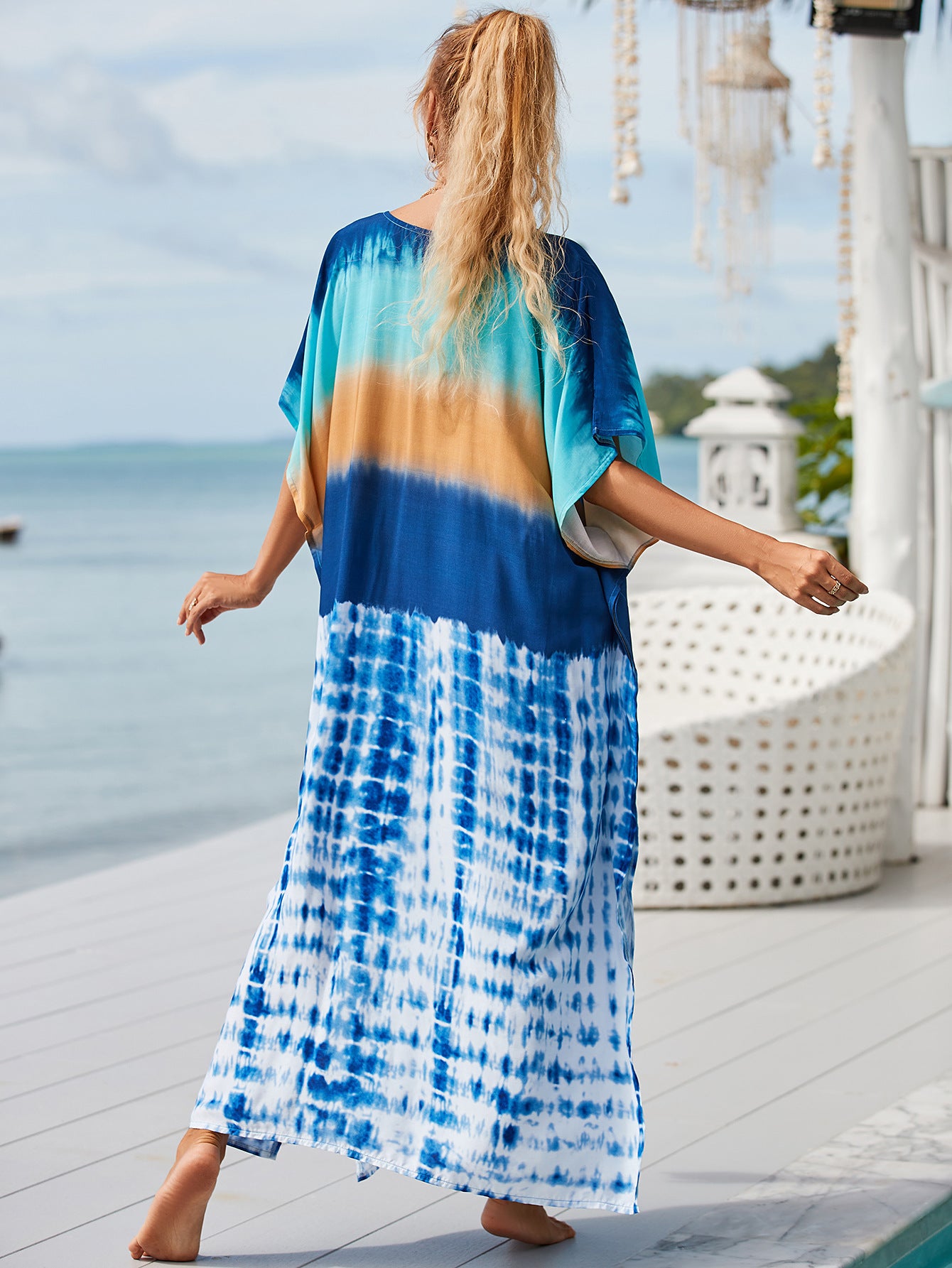Printed Casual Dress Coverup