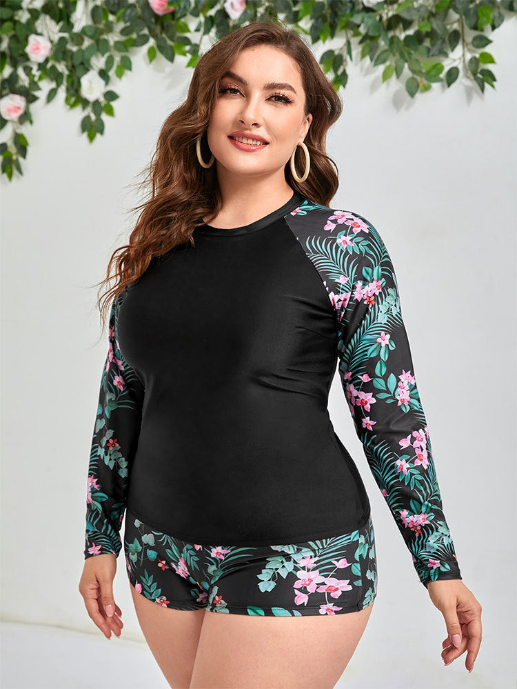 Two Piece Swim Shirt and Shorts