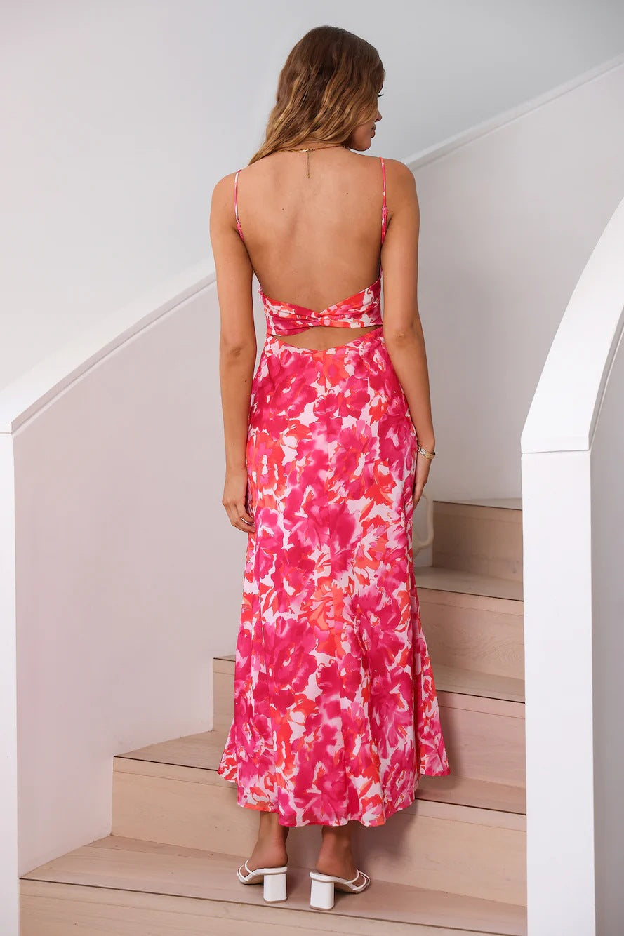 Amelia Low Cut Sling Dress