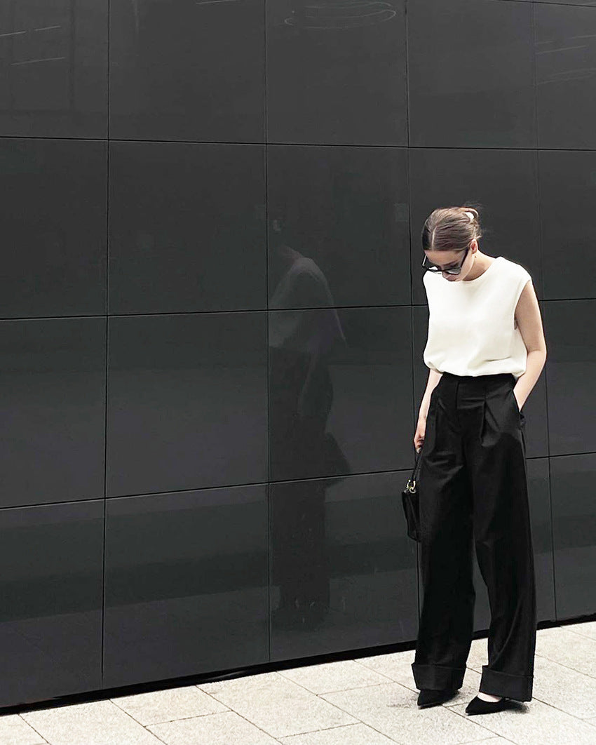 Black Mopping Work Pants