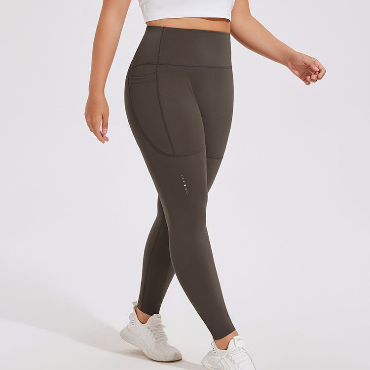 High Waist Hip Lift Fitness Pants w/ Pocket