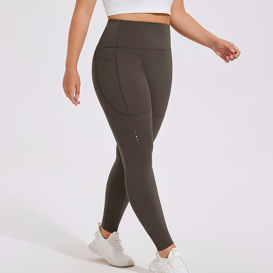 High Waist Hip Lift Fitness Pants w/ Pocket
