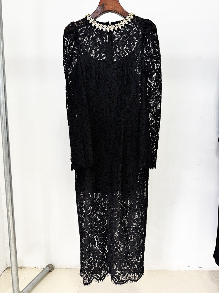 Bead Diamond Lace Dress