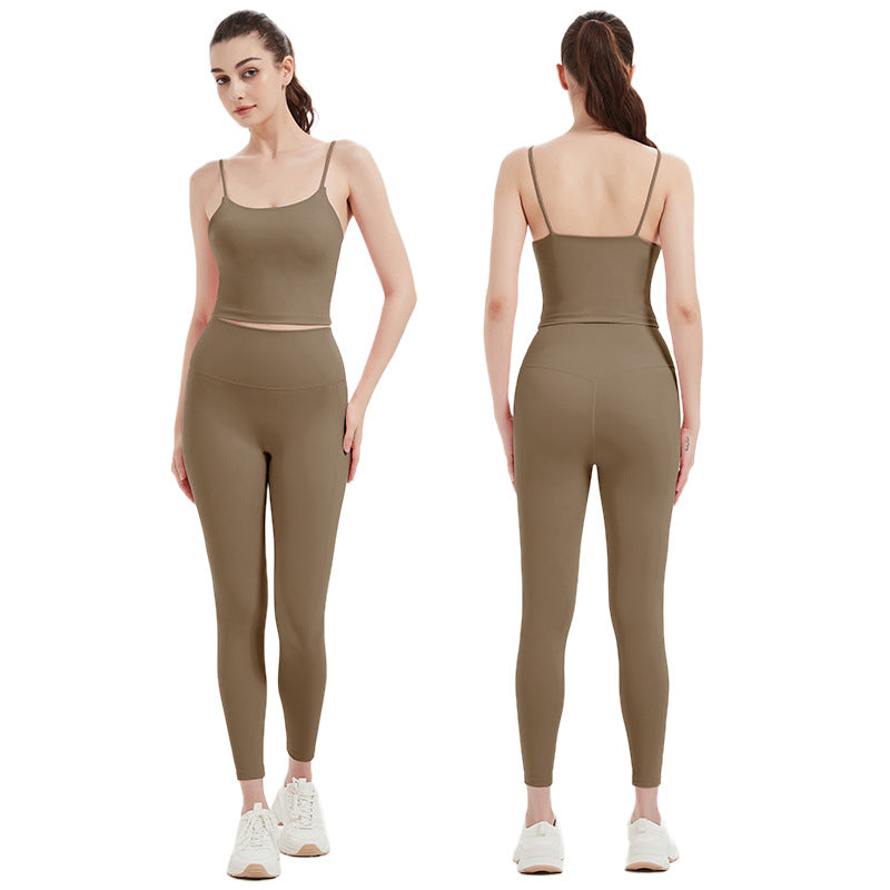Sportswear Two Piece Set with Chest pad