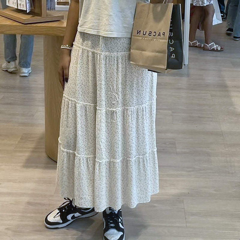 Light Pastoral Gentle Floral Skirt