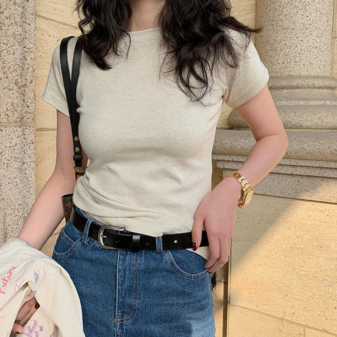 Basic Cotton Short Sleeve T-shirt