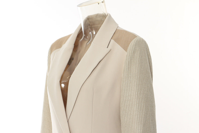 Patchwork Mid Length Coat