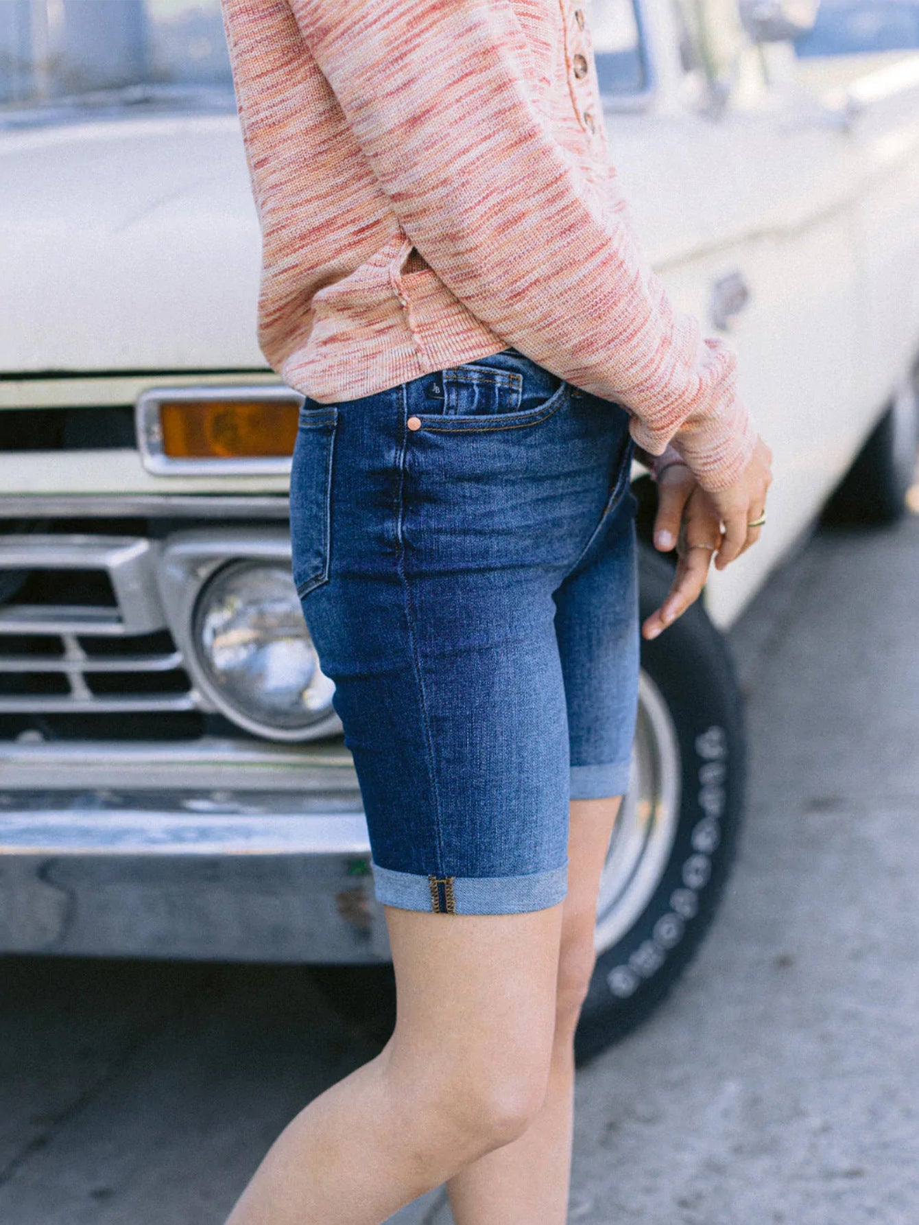 Casual Slim Fit Denim Shorts
