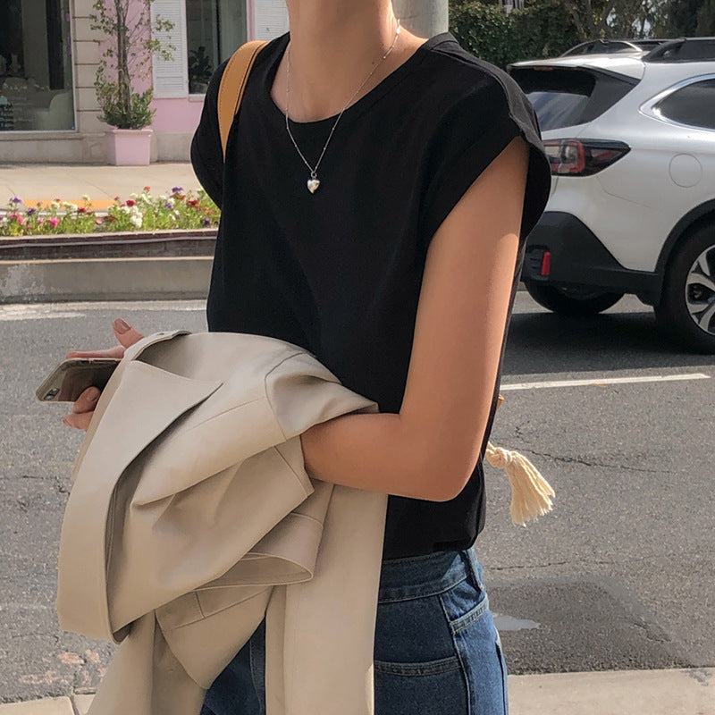 Cotton round Neck Loose T shirt