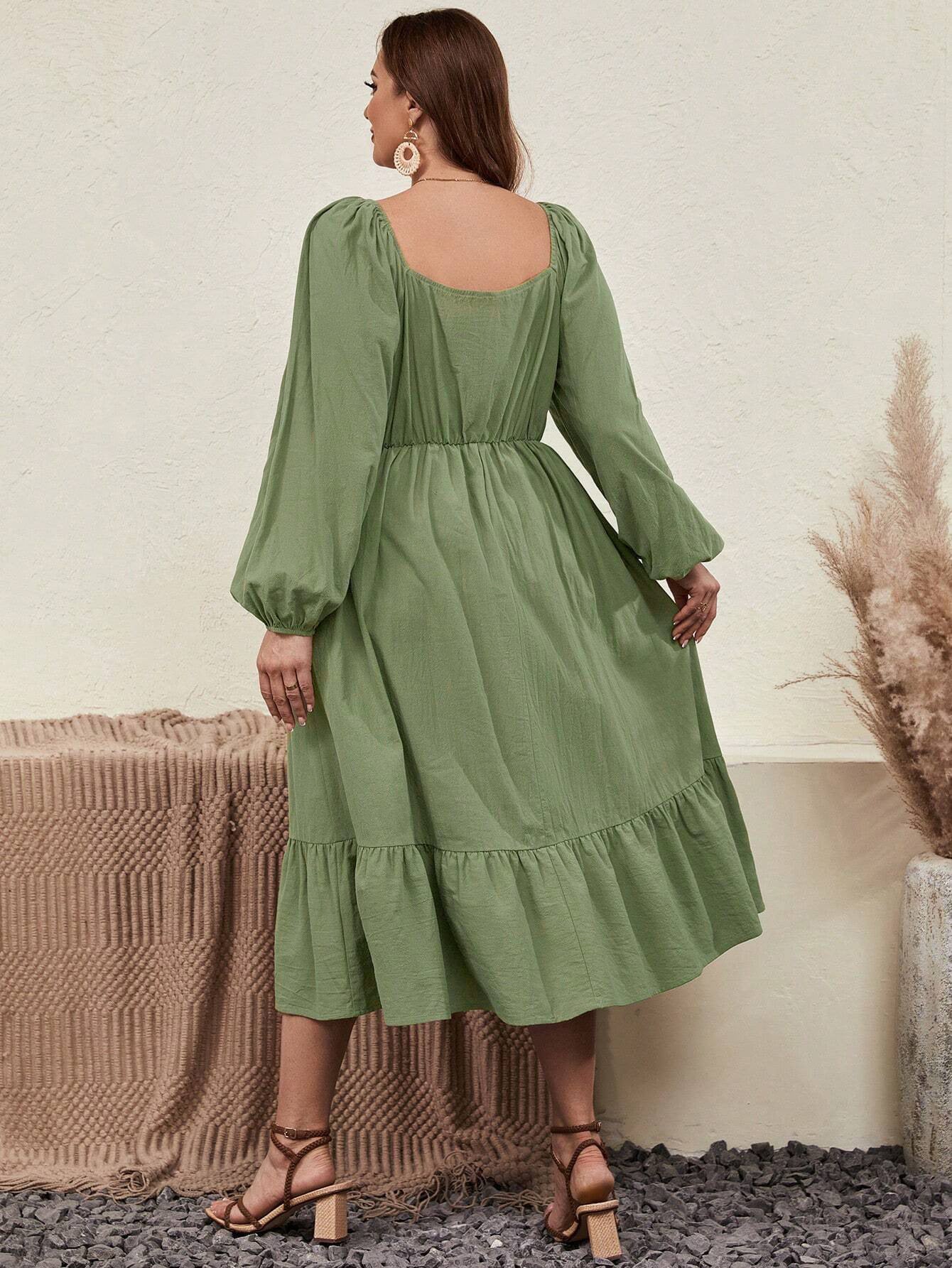Olive Sweetheart Dress