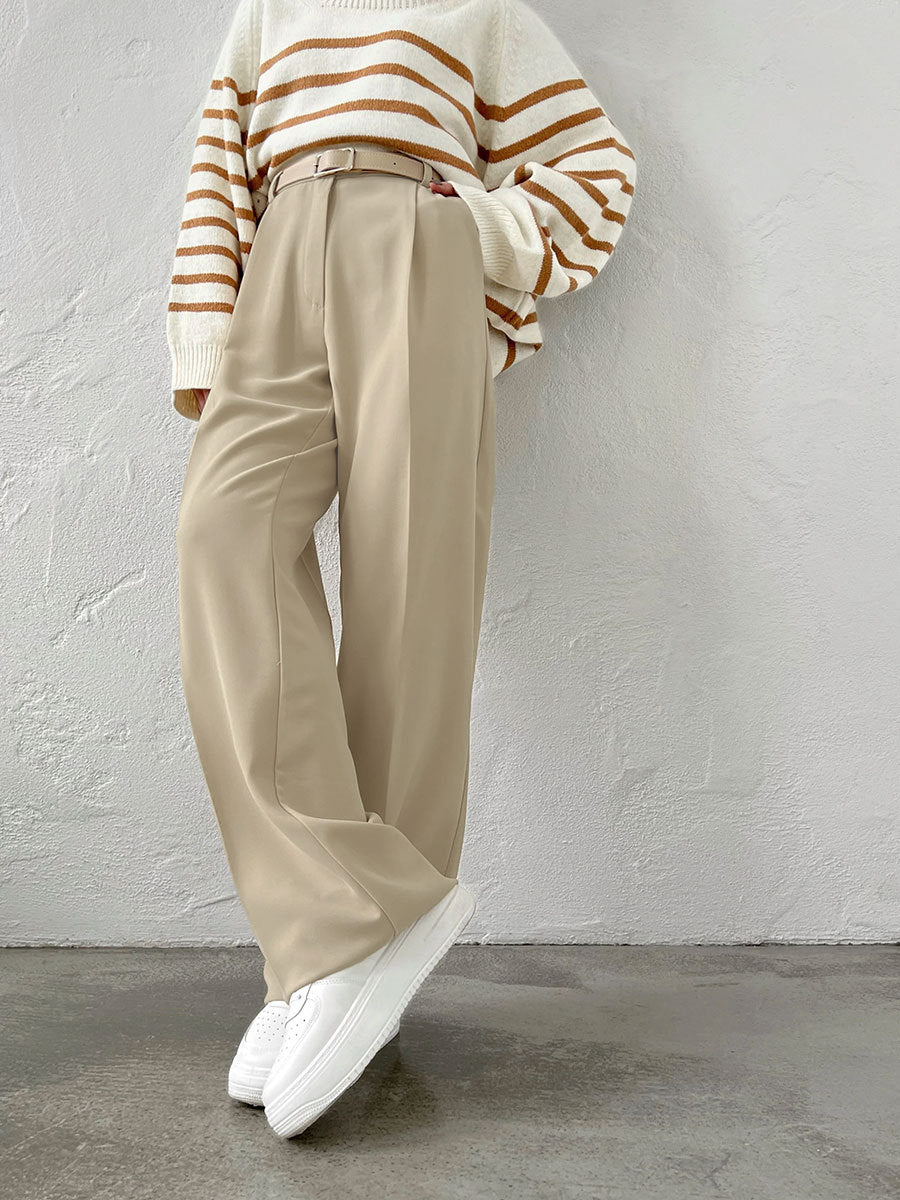Casual Office Loose Straight Pants
