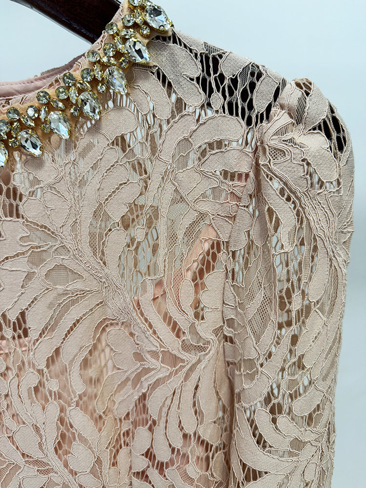 Bead Diamond Lace Dress