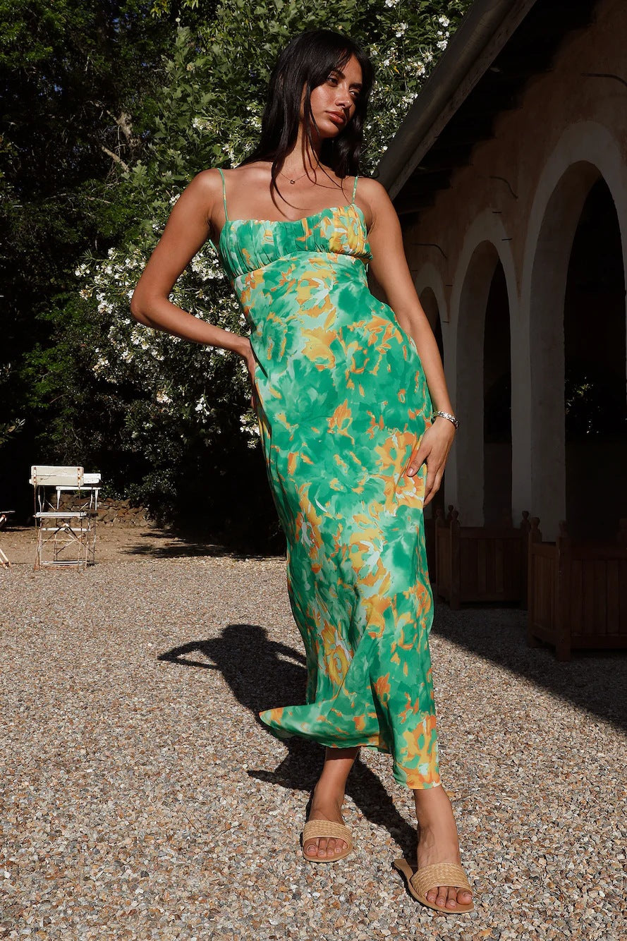 Amelia Low Cut Sling Dress