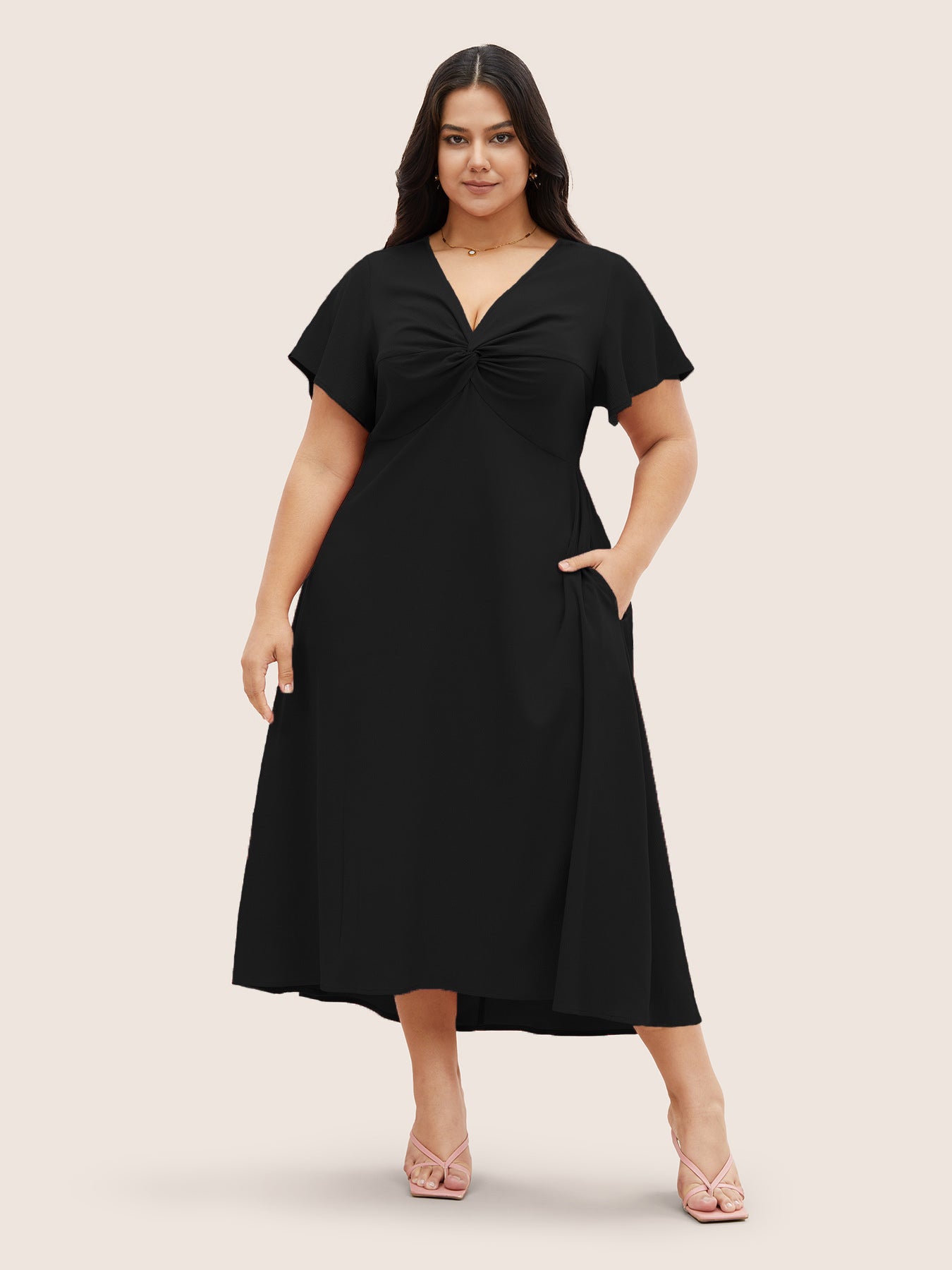 Black Tea Retro Dress