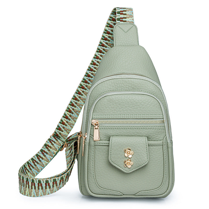 Faux Leather Crossbody Bag