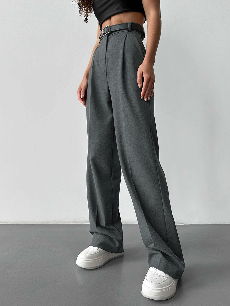 Casual Office Loose Straight Pants