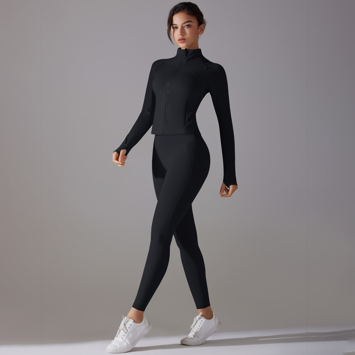 Long Sleeve Zipper Jacket & Pants Set