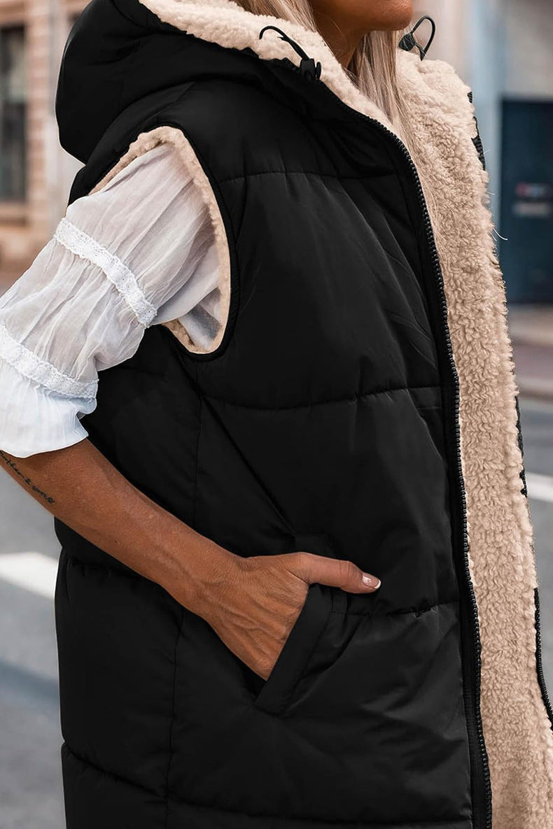 Cotton Padded Mid Length Vest