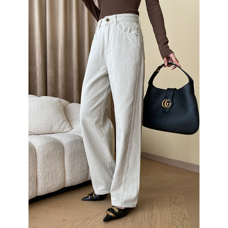 Midline Straight Wide Leg Jeans