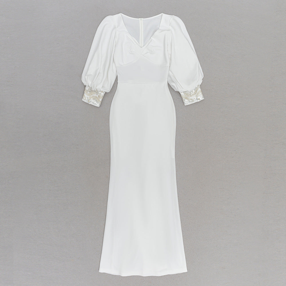 Sofie White Evening Dress