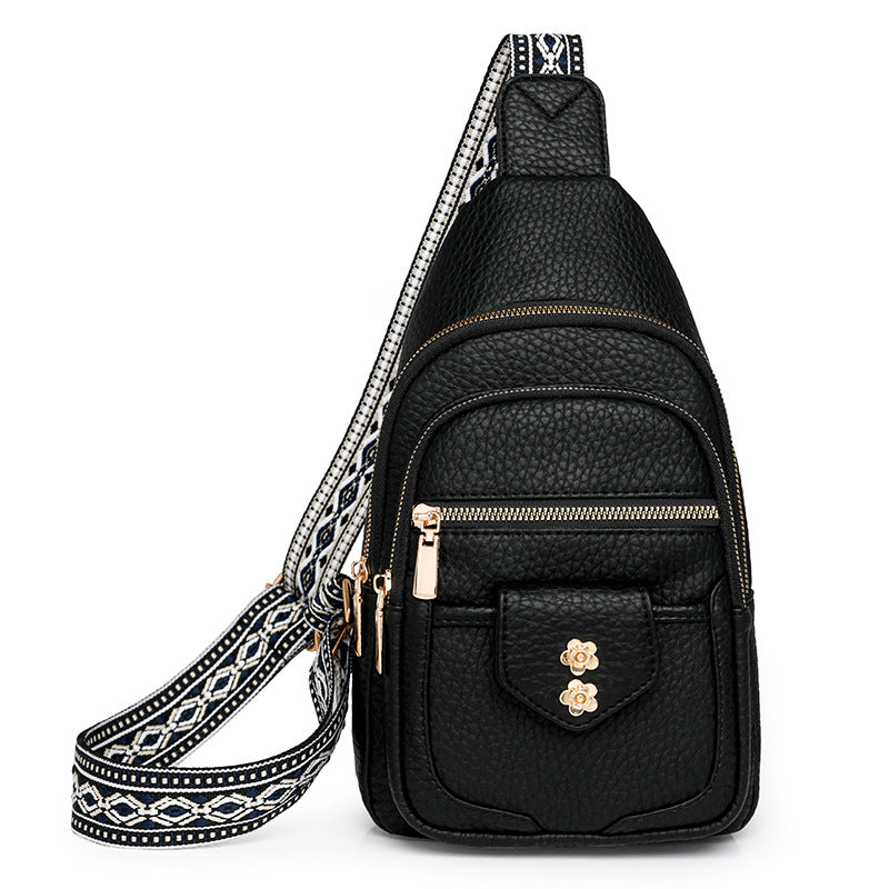Faux Leather Crossbody Bag