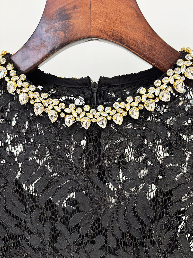 Bead Diamond Lace Dress