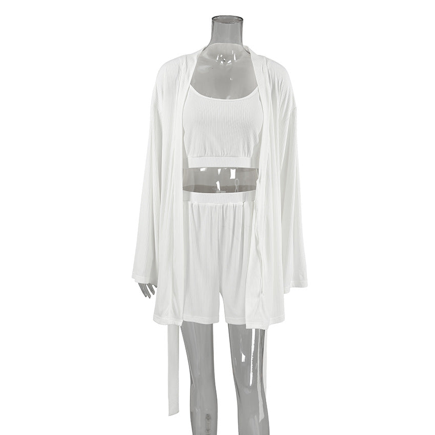 Knitted Three Piece Pajama Set