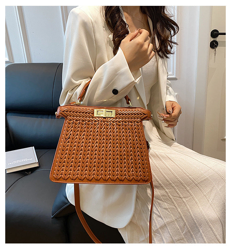 Woven Large Capacity Handbag