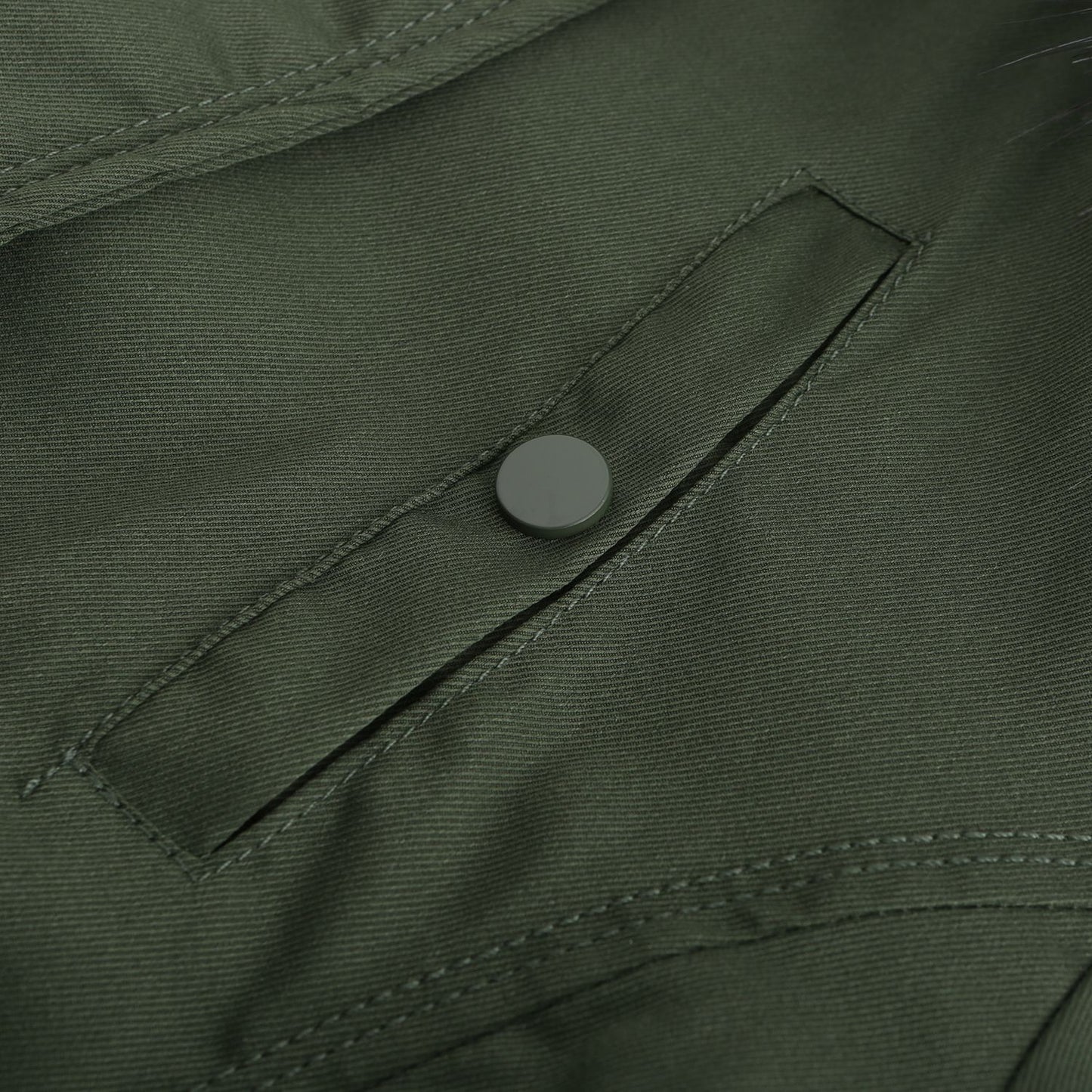 Double Sided Cotton Padded Coat w/ Detachable Hood