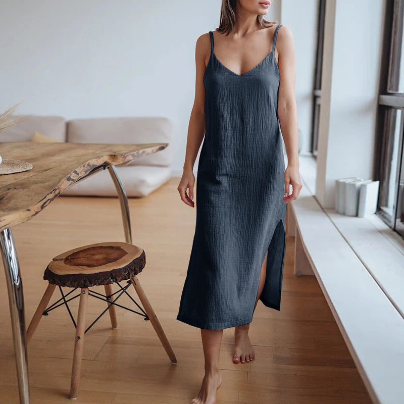 Cotton Double Layer Crepe Dress