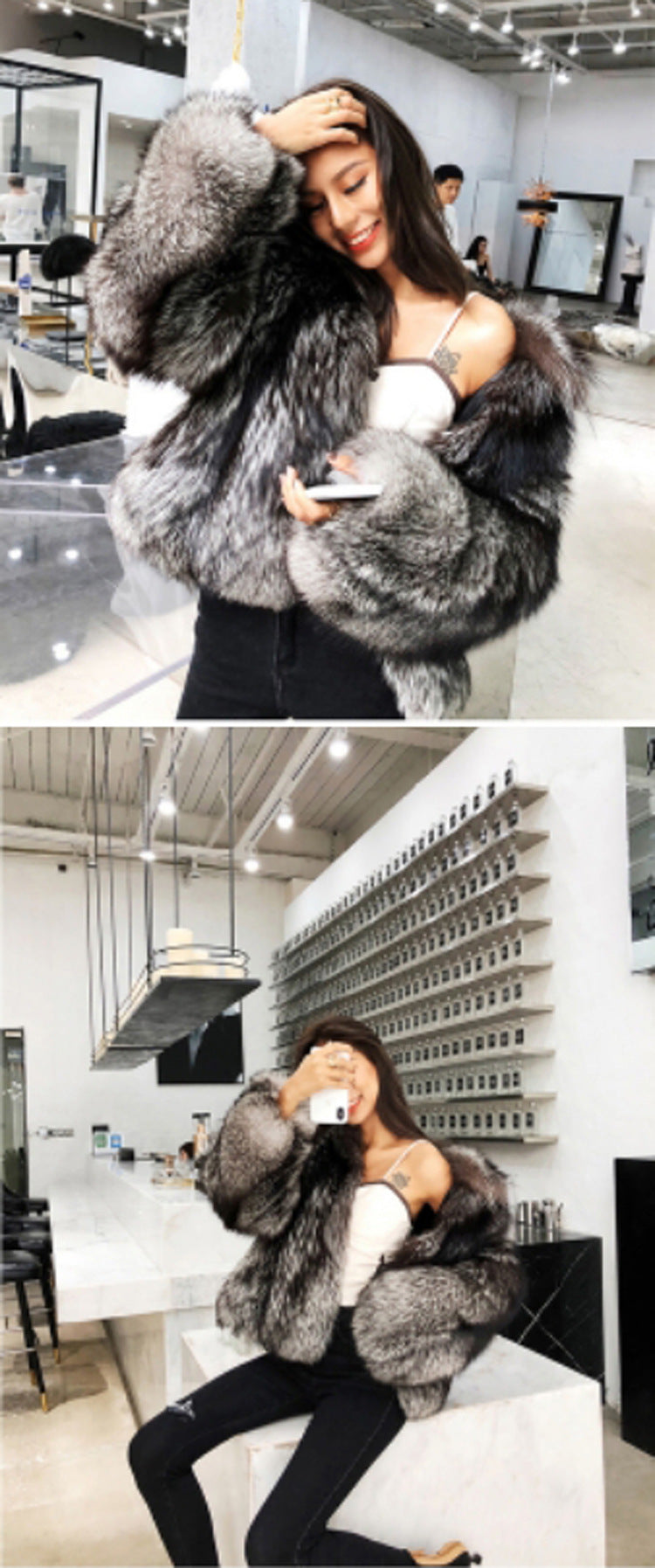 Short Faux Fur Coat