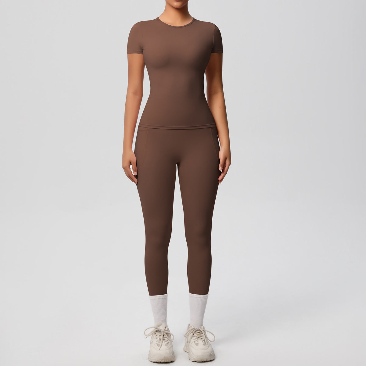 Short Sleeve Breathable Top & Pants Set