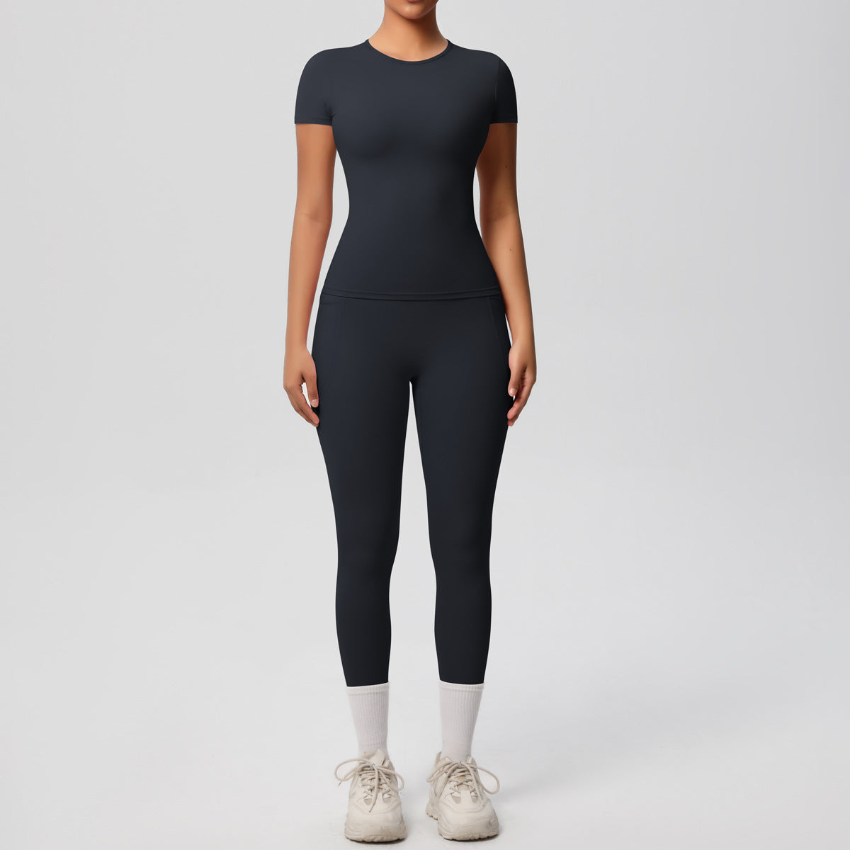Short Sleeve Breathable Top & Pants Set