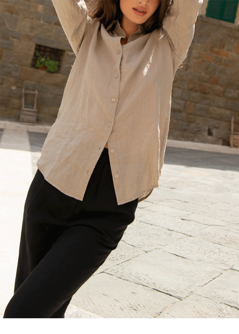 Martha's Linen Button Down Shirt