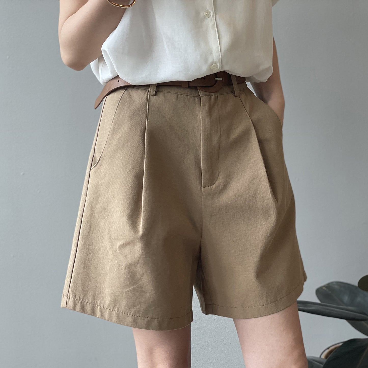 High Waist Slimming Loose Shorts