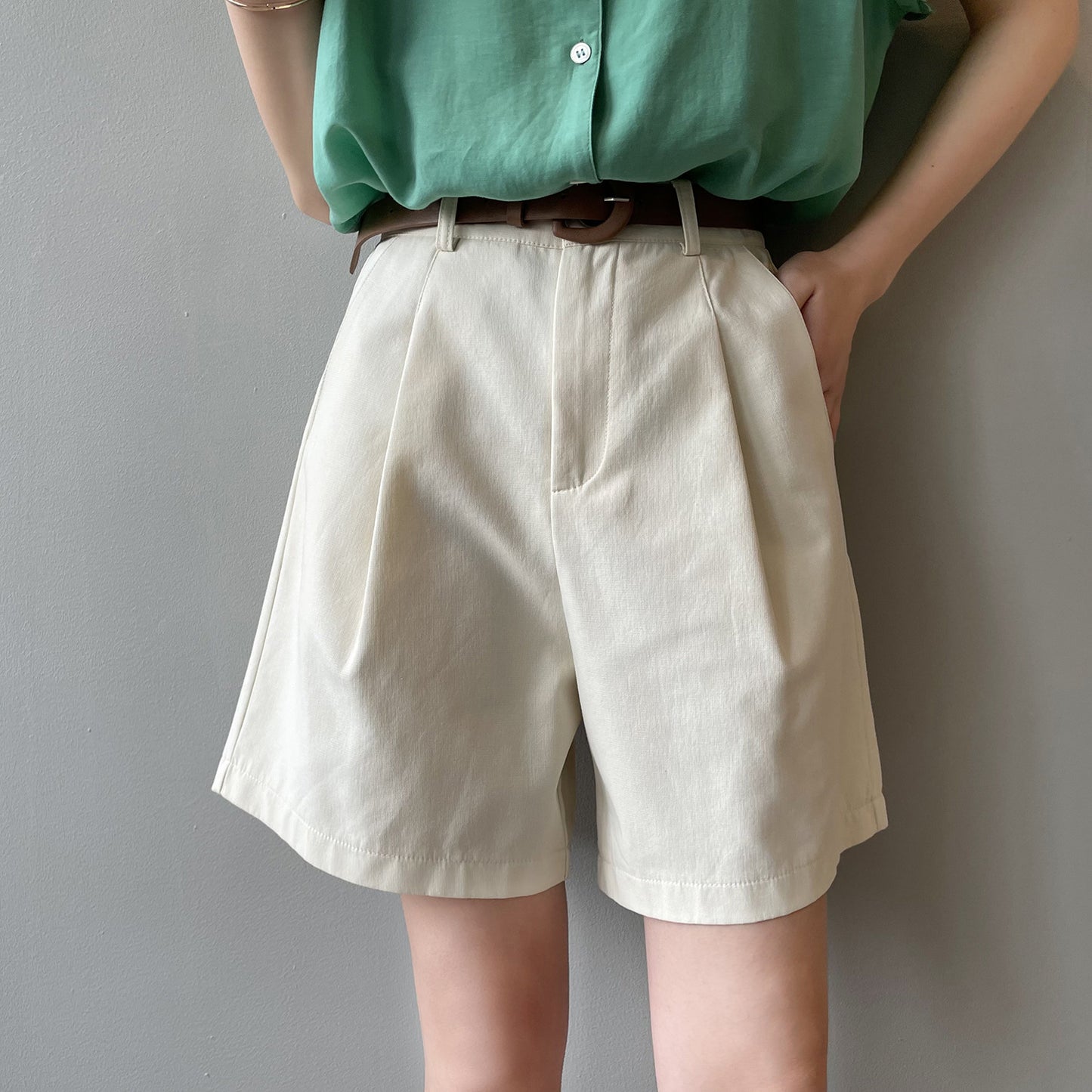 High Waist Slimming Loose Shorts