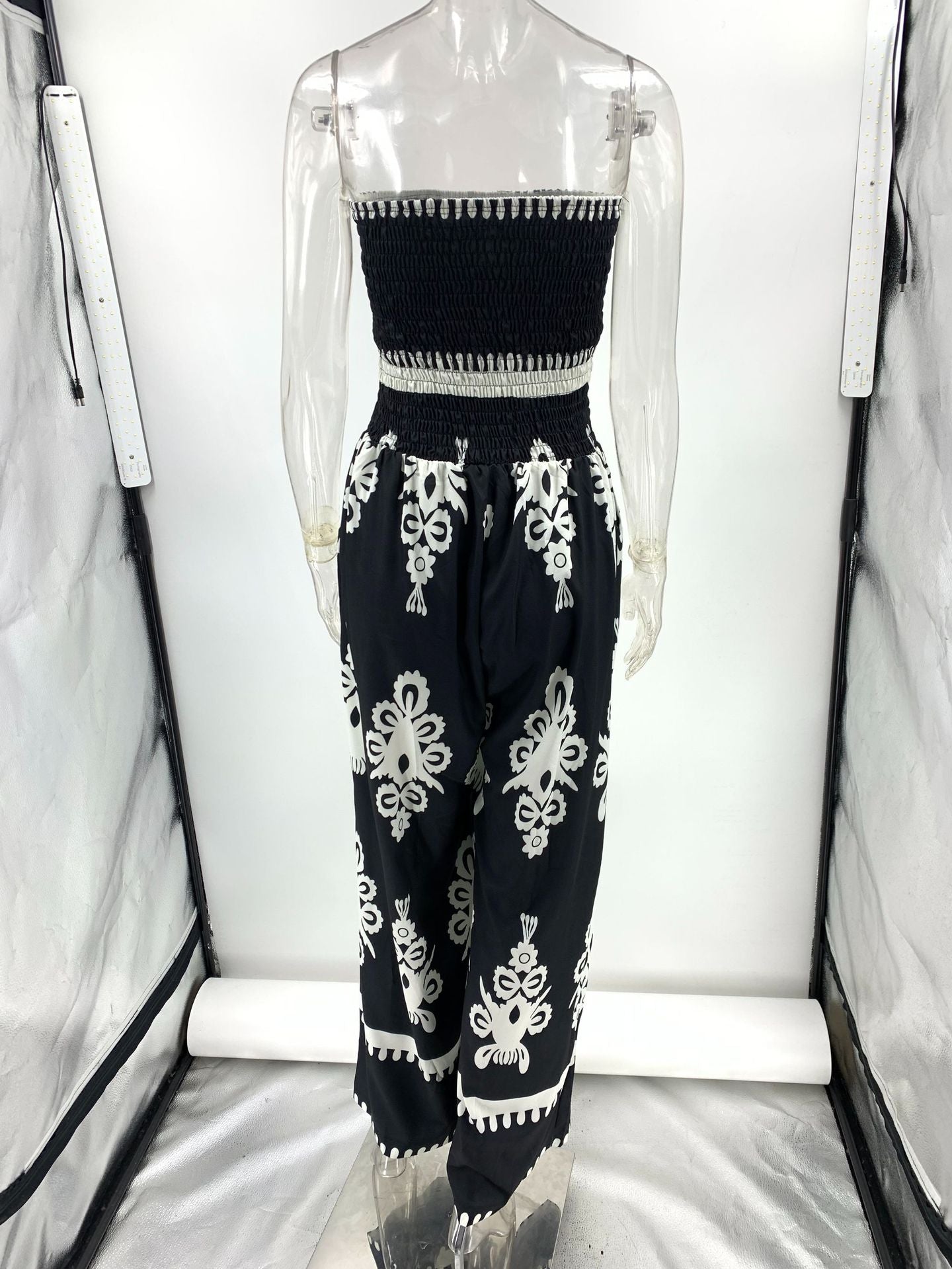 Strapless Printed Jumpsuit