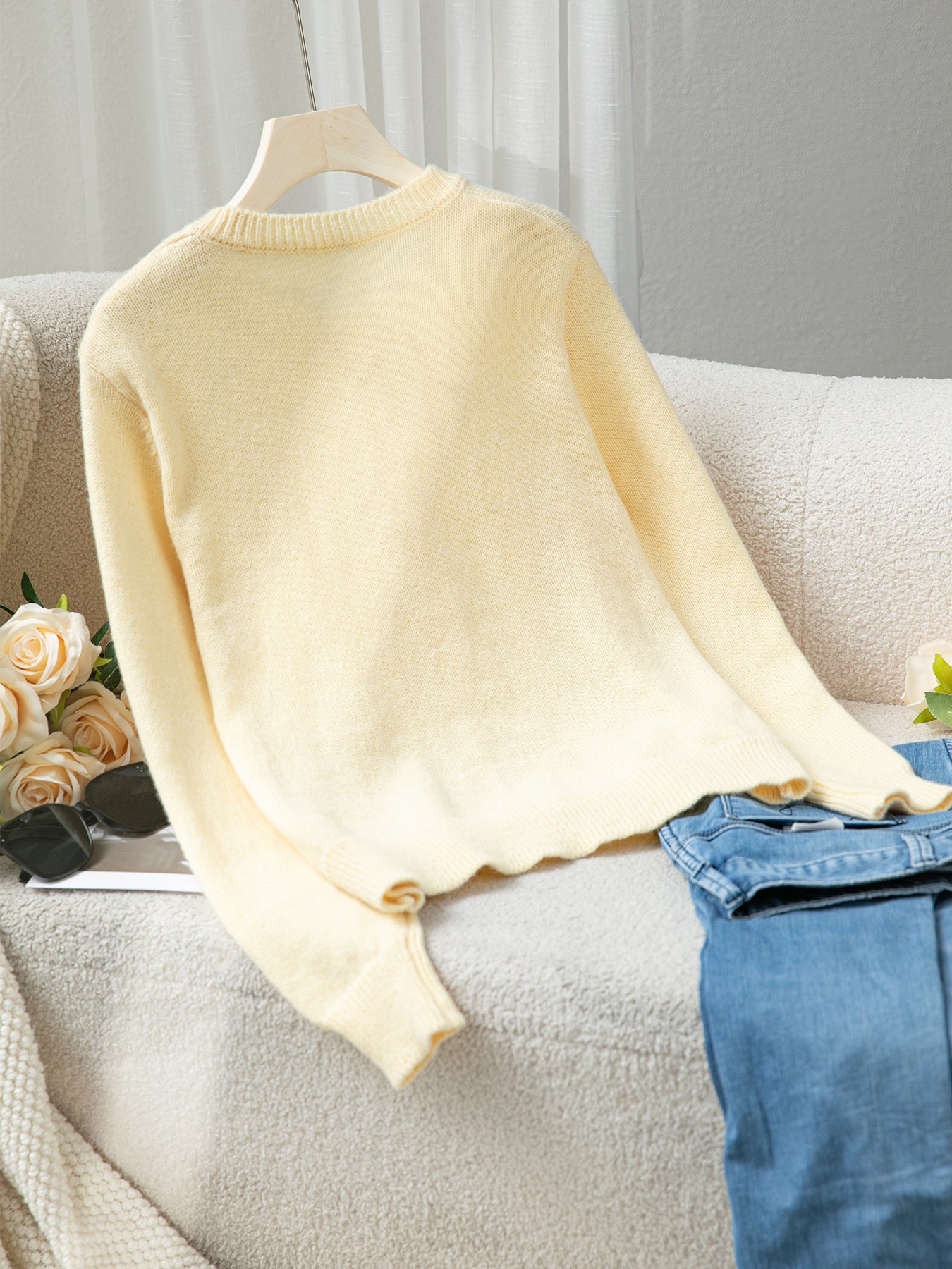 Soft Yellow Cardigan