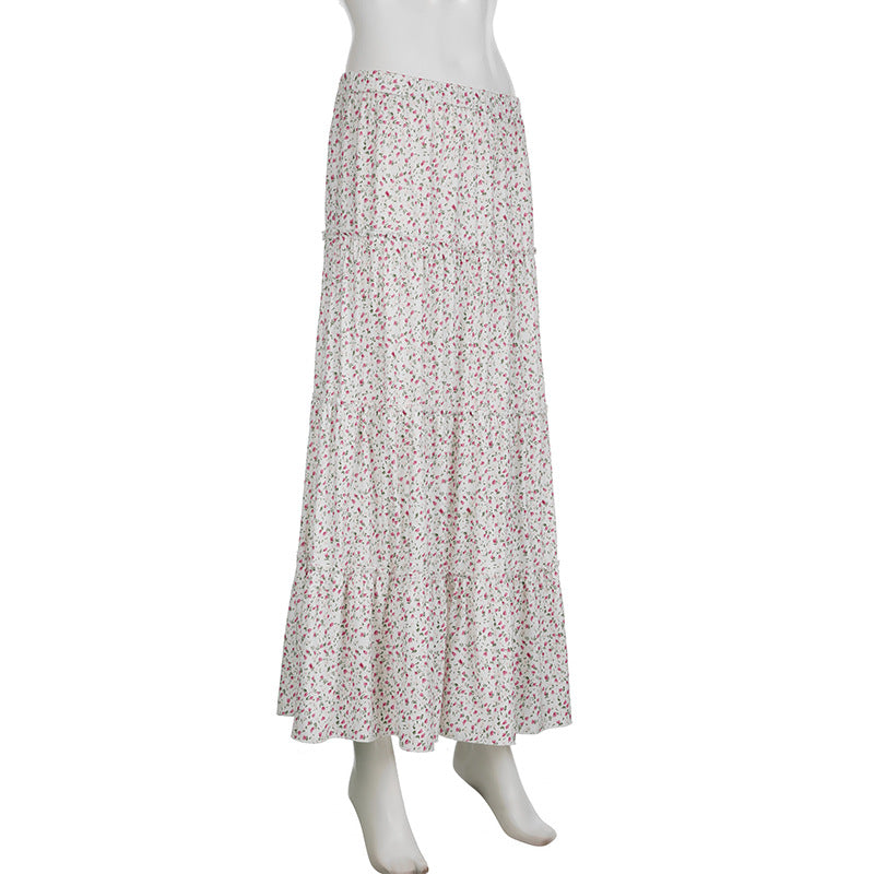 Light Pastoral Gentle Floral Skirt