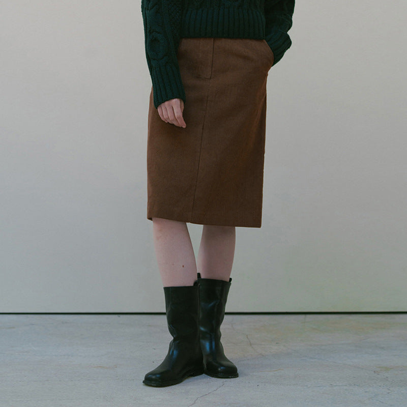 Midi Corduroy Skirt