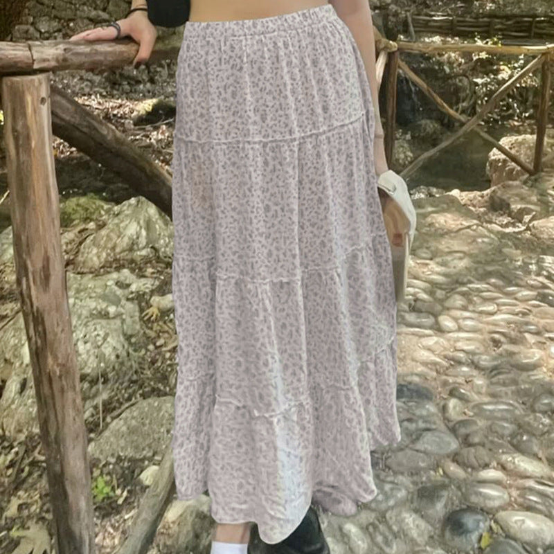 Light Pastoral Gentle Floral Skirt