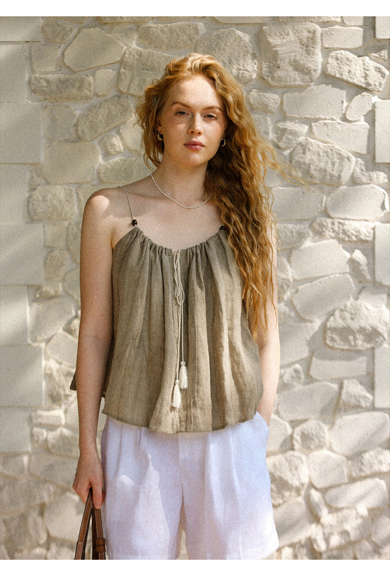 Pure Linen Sling Top