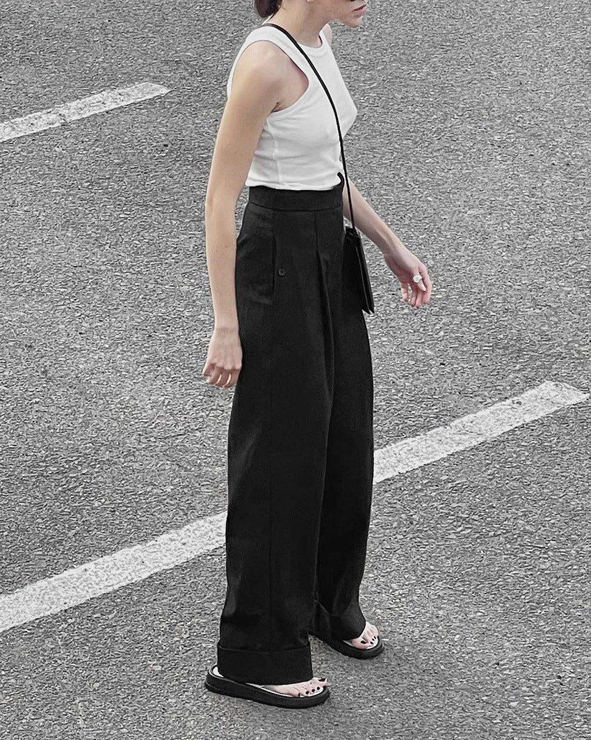 Black Mopping Work Pants