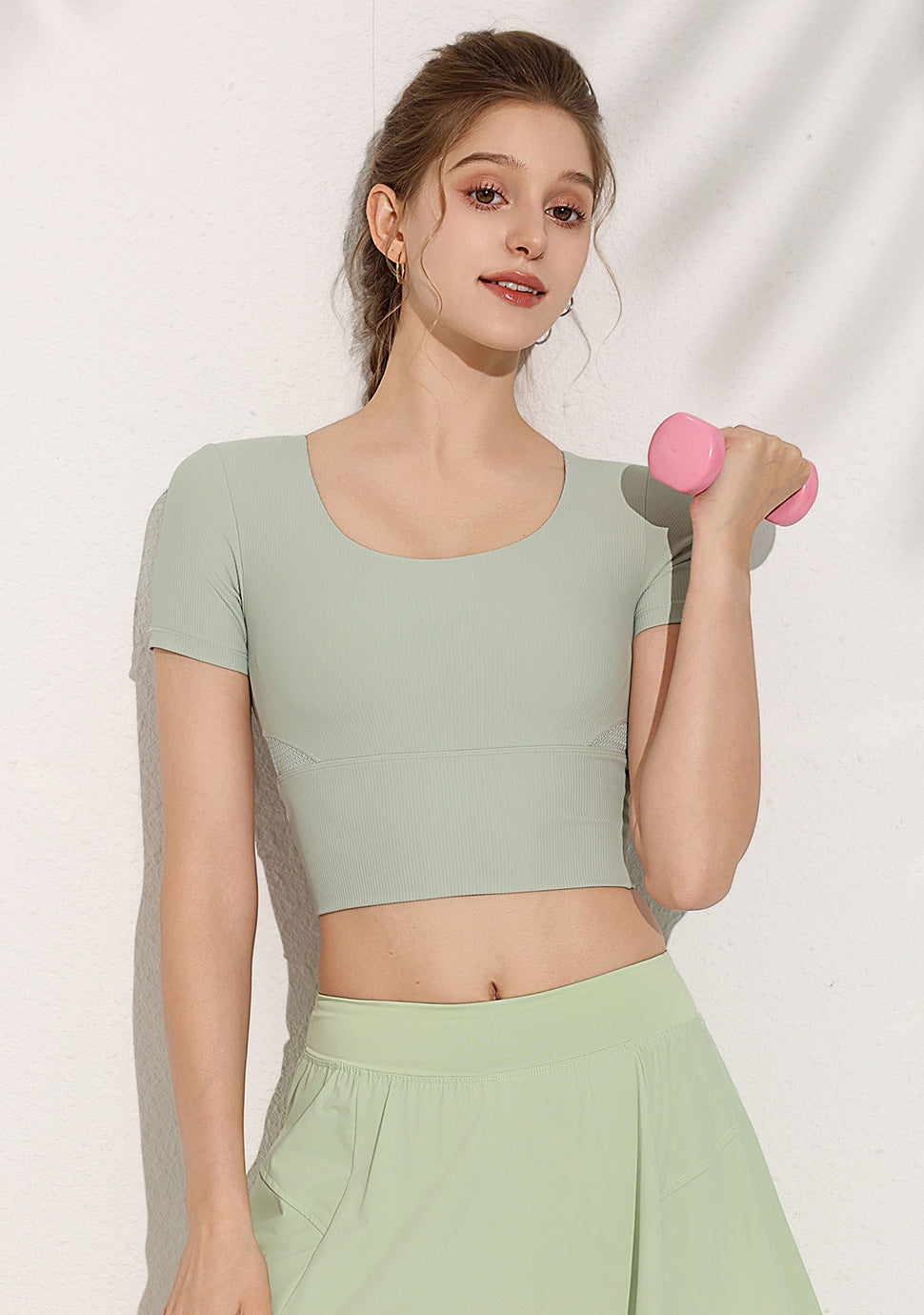 Sports Ribbed T Shirt
